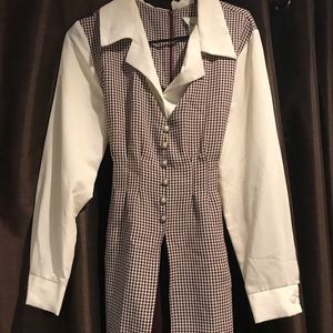 Vintage 70s Gingham Dress